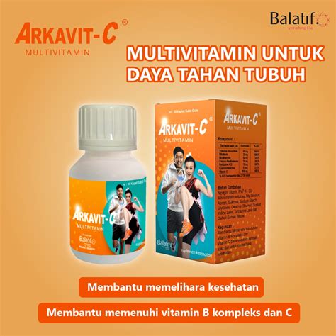 Jual Multivitamin Arkavit C Mengandung Vitamin B Dan Vitamin C Bantu