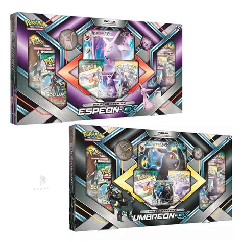 Kit 2 Jogos Pokémon Coleção Premium Umbreon GX e Espeon GX