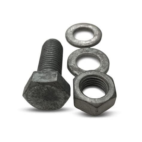 Bolts And Nuts Hot Dipped Galvanised Grade M X Mm