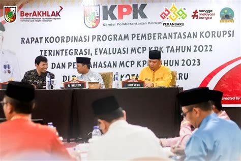 Kepala Bkpsdm Pekanbaru Hadiri Rakor Program Pemberantasan Korupsi