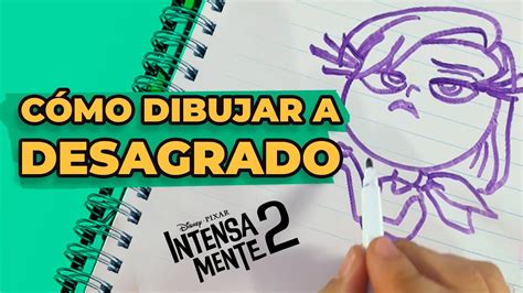 Cómo dibujar a Desagrado de intensamente YouTube