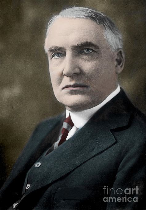 Warren Gamaliel Harding 29th President Of The United States Photograph