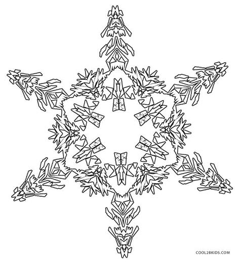 Printable Snowflake Coloring Pages For Kids