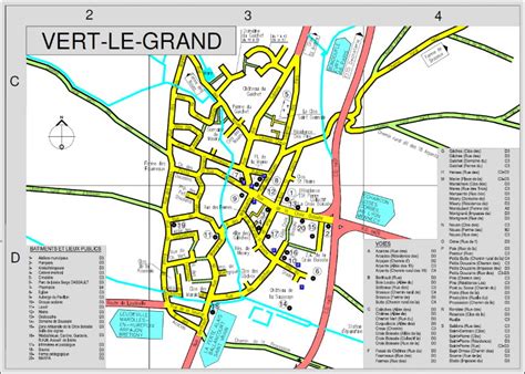 Plan De Vert Le Grand Mairie De Vert Le Grand