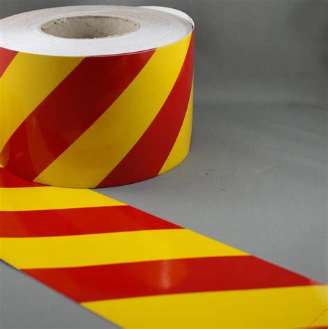 3M Yellow Red Class 2 3200 Series Reflective Tape RIGHT