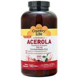 Country Life Chewable Acerola Vitamin C Complex 500mg On Sale At