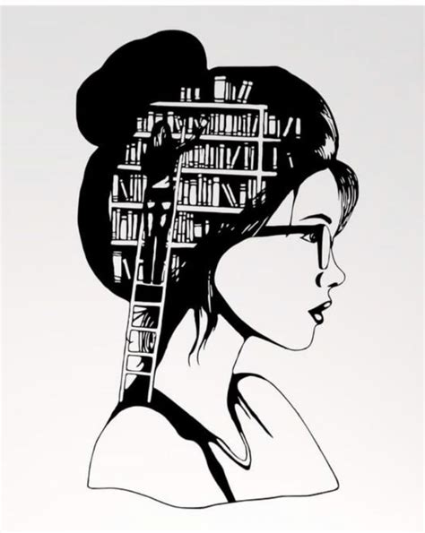 Girl Reading Book Woman Reading Book Girl Love Reading Book Drawing