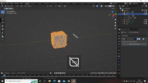 Blender Particle System Convert To Mesh Button Not Visible Blender