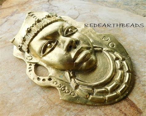 One Extra Large 8 Ohene Ashanti King Solid Brass Masksextra Large