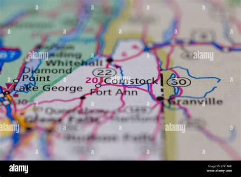 Comstock on a map hi-res stock photography and images - Alamy