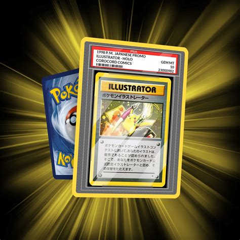 PSA Pikachu Illustrator Design Card Custom Made Etsy