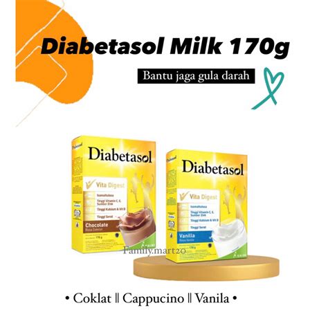 Jual Diabetasol Milk G Susu Nutrisi Diabetes Shopee Indonesia