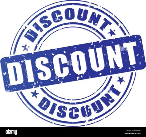 Illustration Of Discount Blue Stamp Design Icon Stock Vector Image And Art Alamy