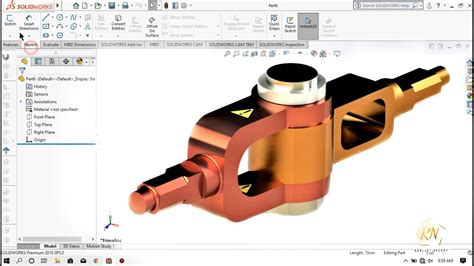 Solidworks Knuckle Joint Drafting And Assembly Tutorials For Beginners