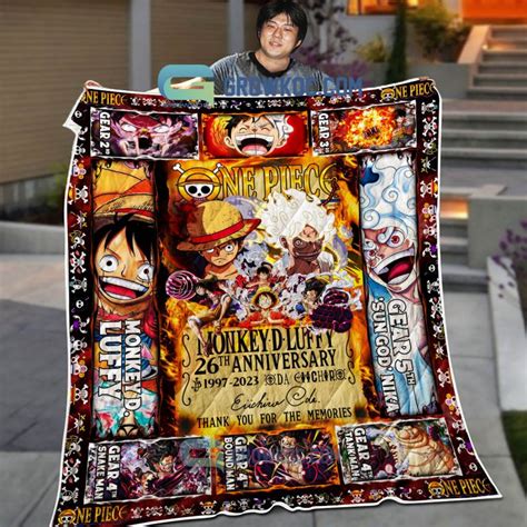 One Piece Monkey D Luffy Th Anniversary Memories Fleece