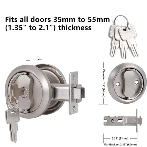 Stainless Steel Double Tongue Hook Lock For Concealed Sliding Doors