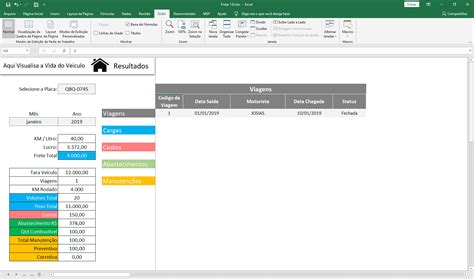 Planilha Controle De Frota Completa