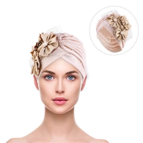 Turban Hut Kopftuch Für Frauen Damen Hüte Vintage Hut Hochzeit eBay