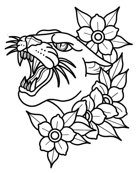 Tattoo Outline Drawing Outline Drawings Traditional Tattoo Outline