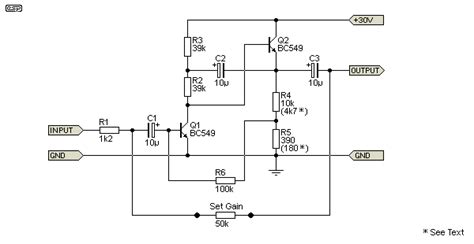 Low Noise Microphone Preamplifier Circuit Using Ne Ic