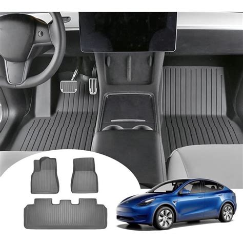 Tesla Model Y Tapis De Sol En Caoutchouc D Origine