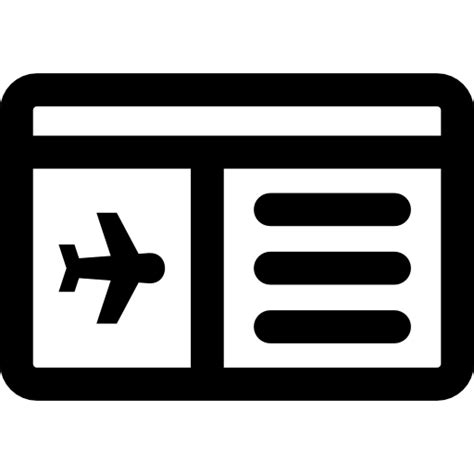 Plane ticket Basic Rounded Lineal icon