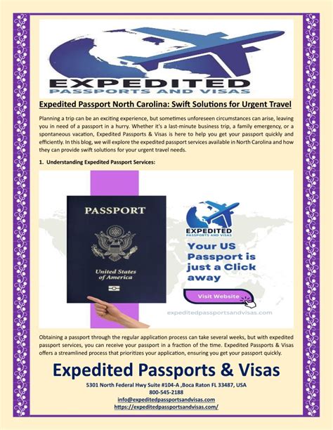 Ppt Expedited Passport North Carolina Swift Solutions For Urgent