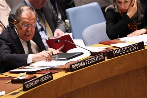 Western Diplomats Slam Russia S Sergey Lavrov During Un Meeting The Week