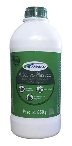 Cola Para Cano Tubo E Conexões Adesivo Pvc 850g Amanco Parcelamento