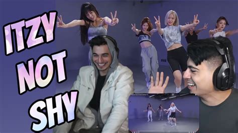 ITZY Not Shy Dance Practice Moving Ver Reaction YouTube