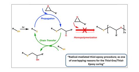 Computational Study On Radical Mediated Thiol Epoxy Reactions The