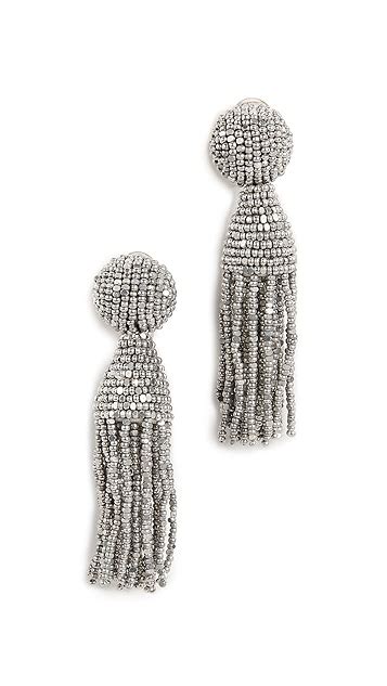 Oscar De La Renta Short Tassel Earrings Shopbop