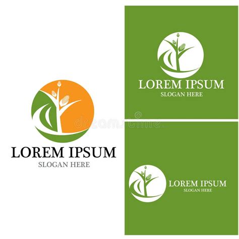 Agriculture Icon And Symbol Vector Template Stock Illustration