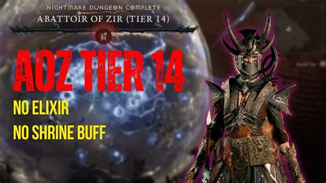 Abattoir Of Zir AoZ Tier 14 Sorcerer Ball Lightning Diablo 4 Season 2