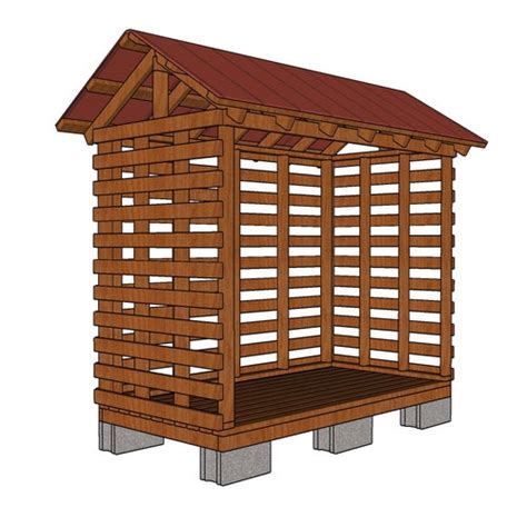 6x8 Firewood Shed Plans 2 Cord Wood Shed Diy Plan Etsy