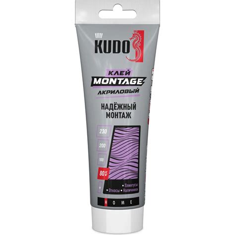 Клей KUDO home мontage для надёжного монтажа, на акриловой основе ...