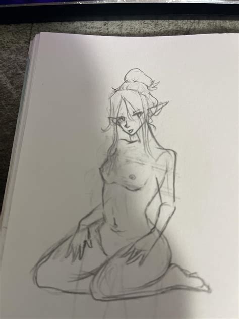A Quick Sketch Practicing Nudity R Hentai