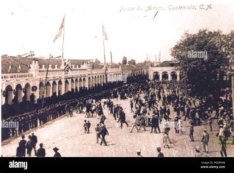 Español Plaza De Armas En Guatemala A Principios Del Siglo Xx 1905 66