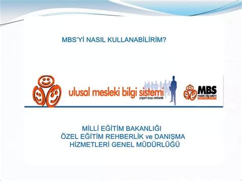 PPT MILLI EGITIM BAKANLIGI ZEL EGITIM REHBERLIK Ve DANISMA HIZMETLERI