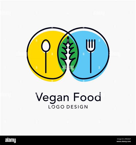 Vegan Food Logo Design Stock Vector Image And Art Alamy