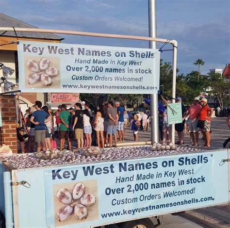 Key West Names On Shells Key West Fl