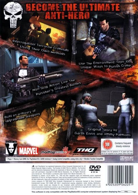 The Punisher for PlayStation 2 - Sales, Wiki, Release Dates, Review, Cheats, Walkthrough