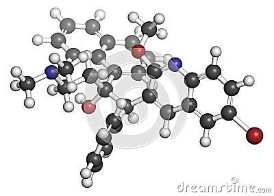 Bedaquiline Tuberculosis Drug. Diarylquinoline Antibacterial Used In Treatment Of Mycobacterium ...