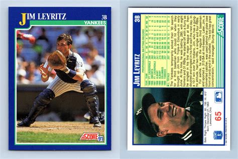 Jim Leyritz Yankees Score Baseball Trading Card