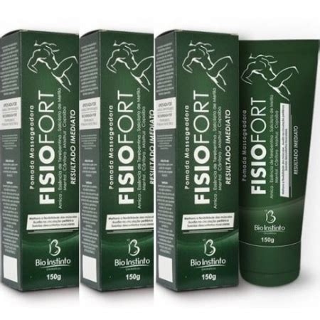 Kit X Fisiofort Verde G Pomada Massageadora Bio Instinto Benvitta