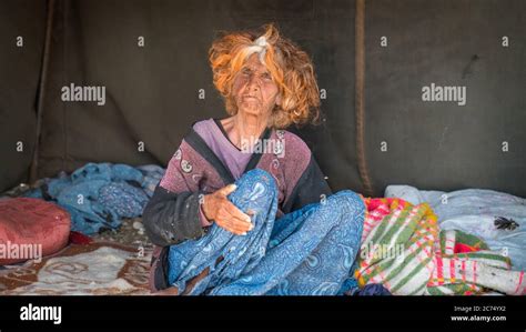 Shiraz Iran May Old Qashqai Turkish Nomadic Woman Inside Her