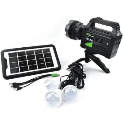 Kit Cu Panou Solar Lanterna Cu Trepied Si Becuri Led Gdplus Gdp