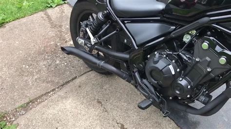 Honda Rebel 500 Emgo Exhaust Test 3 Fixed Youtube