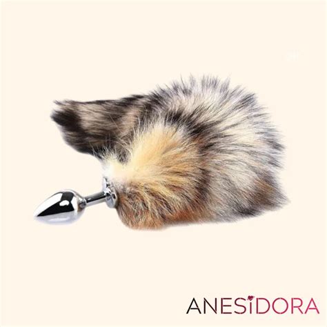 Faux Fur Fox Tail Butt Plug Pet Play Bdsm Anal Trainers