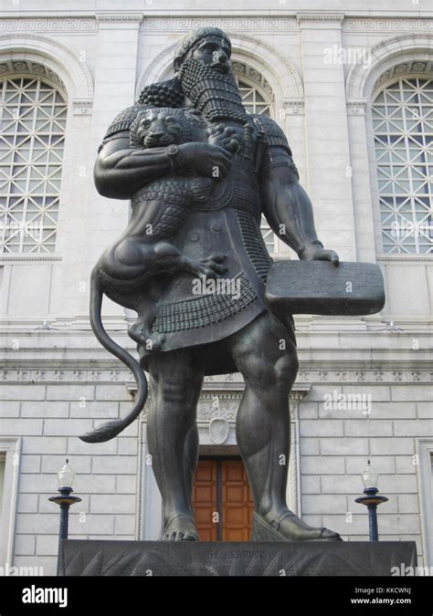 Ashurbanipal sculpture in San Francisco (2013) - 2 Stock Photo - Alamy